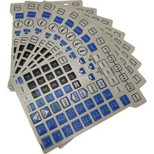 F Fanuc A05B-2255-C105#EMH#ESW#EAW#EGN#JMH#SGN flex pendant keypad Front Overlay