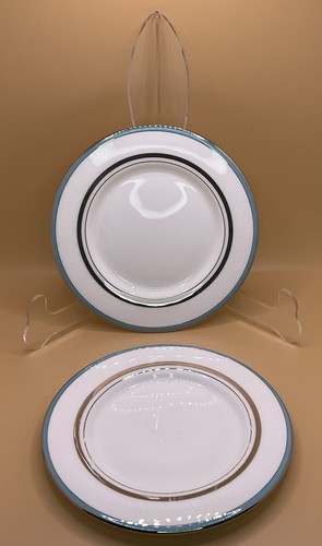 Lenox Library Lane Aqua Dessert Plates Set of 2 Kate Spade New York