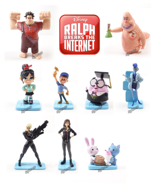 Wreck It Ralph 2 Breaks Internet Figure Disney Store Deluxe Action Toy Set Mini | eBay