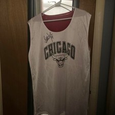 Signed/Autographed Bill Wennington #34 Chicago Bulls Practice Jersey Men’s Sz XL