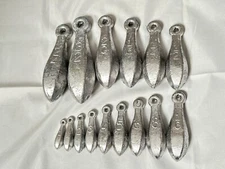 Bank Sinker Fishing Weights Lead Tackle 1 2 3 4 5 6 8 10 12 14 16 20 24 32oz