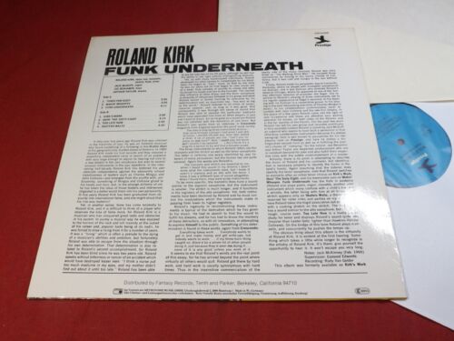 Roland Kirk FUNK UNDERNEATH - LP Prestige 0902086 Germany 1981 near mint - Bild 2 von 3