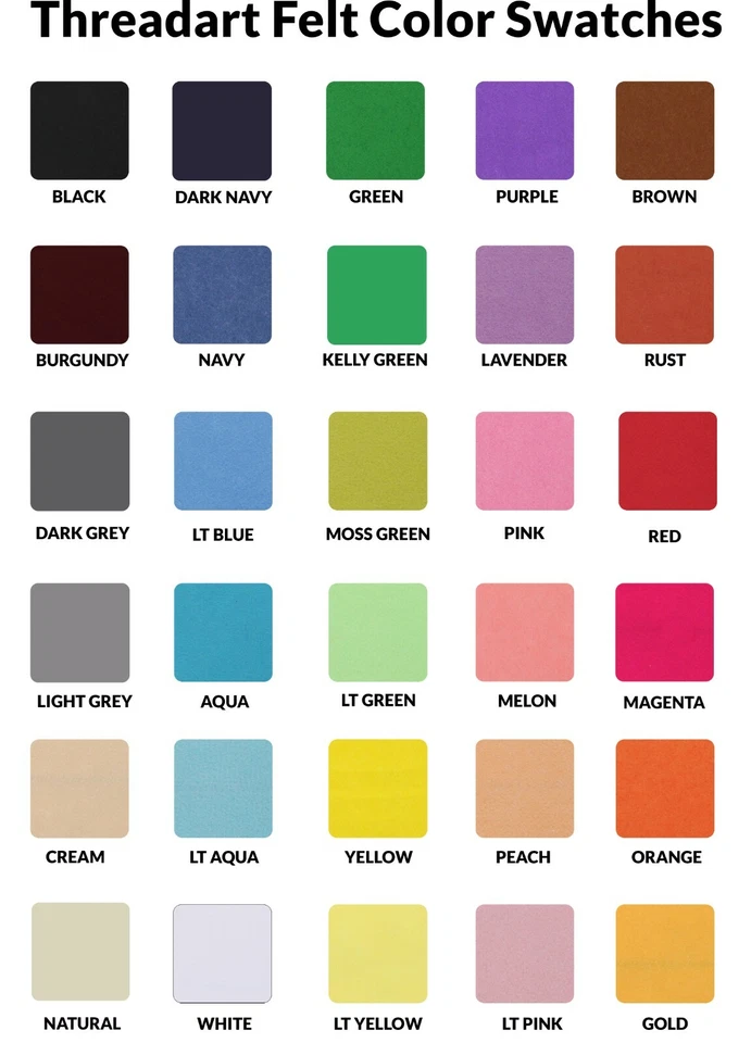 Rollo de fieltro premium - por yarda - 36" de ancho - 30 colores - lana suave - como 1,2 mm Foto 3 de 4