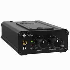Coda Ultracompact Personal In Ear Monitor Amplifier Double Channel Headphone Amp