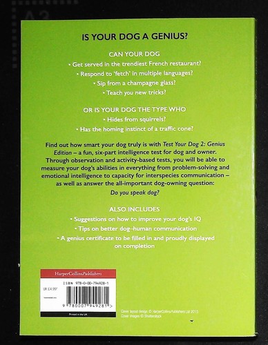 Test Your Dog Book Genius Edition Advanced Dog IQ Test - 第 2/4 張圖片