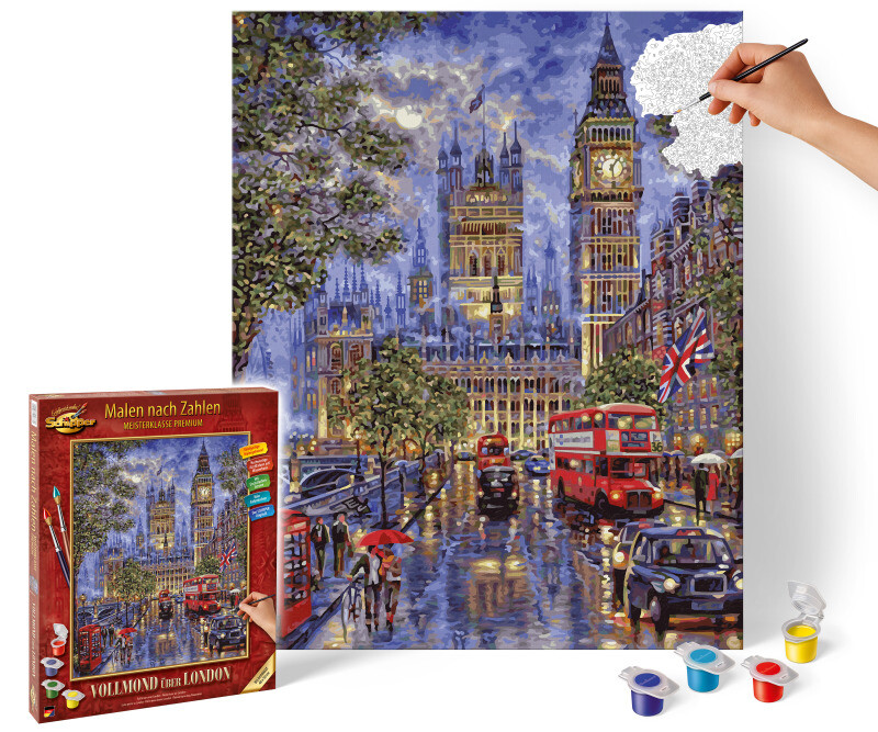 Schipper 609130873 - Paint By Numbers - Full Moon Over London - New
