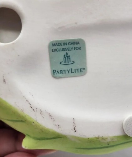 Partylite Porcelain Whimsical Ladybug Picnic Flowered Wax Warmer - Picture 8 of 11
