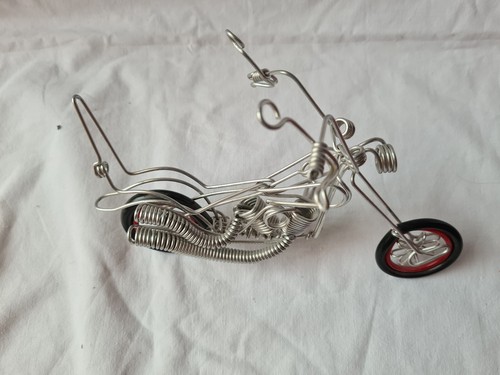 Draht-Motorrad zum Stellen, 21x14x10 cm, Deko, neu, Drahtmotorrad - Bild 3 von 3