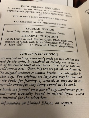 American Etchers Vol V John Taylor Arms Limited First Edition - Picture 7 of 21