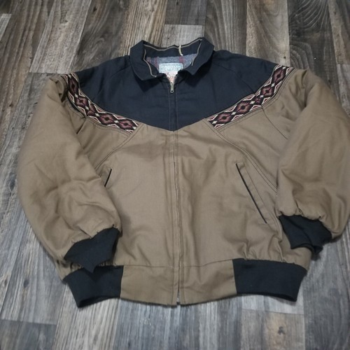Canyon Guide Outfitters Giacca Uomo XL Marrone Beige Modello Azteco Sud-Occidentale