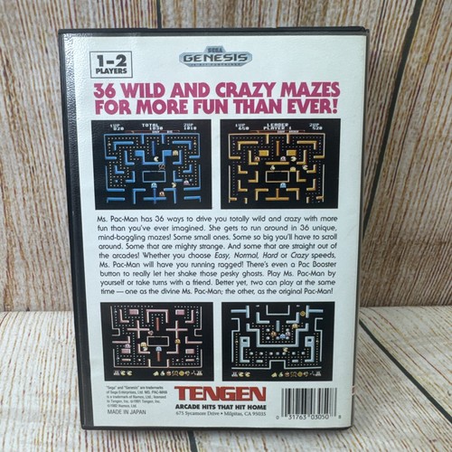 Ms. Pac-Man Sega Genesis Complete With Manual - Picture 3 of 8