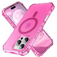 For iPhone 14 15 16 Pro Max Clear Matte Case Shockproof Magnetic Mag Safe Cover