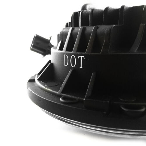 Eagle Lights 7" Round Black LED Headlight Kit for Wrangler CJ TJ JK - Bild 5 von 12