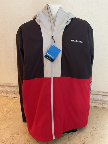 Columbia Men's Timberturner Coat, Mountain Red/Dark Purple/Nimbus Grey XXL/2TG - Picture 1 of 9