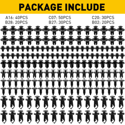 #ad #ad 190X Car Clips for Hole Plastic Rivets Retainer Fender Push Pin Fastener Bumper $9.98