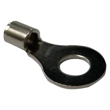 High Temperature 100 Pcs Terminal Connectors 12-10 AWG Gauge 1/4" Ring - USA