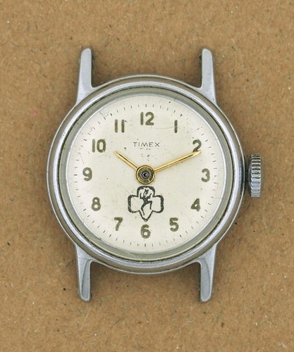 Vintage Timex Brownie Girl Scout Advertising Character Watch