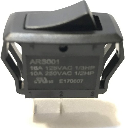 Appliance Rocker Switch On-Off SPST Black M70180 - Picture 2 of 3