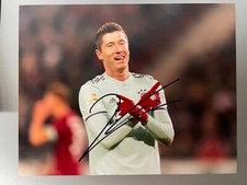 Bayern Munich Robert Lewandowski Autographed Signed 11x14 Photo COA #2
