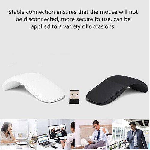 Universal Silent Ultra-Thin Bluetooth 4.0 Portable Folding Wireless Touch Mouse - Picture 4 of 16