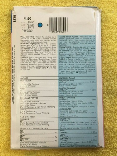 Vogue Patterns ~ All are Craft Patterns * ~ * ~ * ~ * ~ * Listing 8902 - Picture 57 of 75