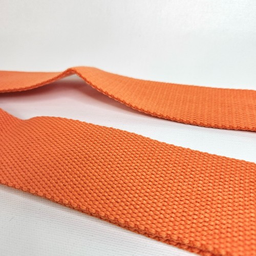 Shoulder Bag Strap Replacement DIY Purse Making Crossbody Orange Cotton Fabric - Picture 5 of 6
