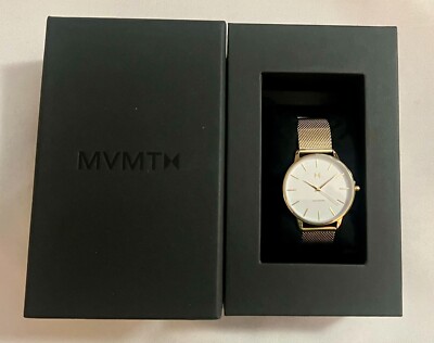 MVMT Boulevard Century Gold 38MM Men's Watch NWT