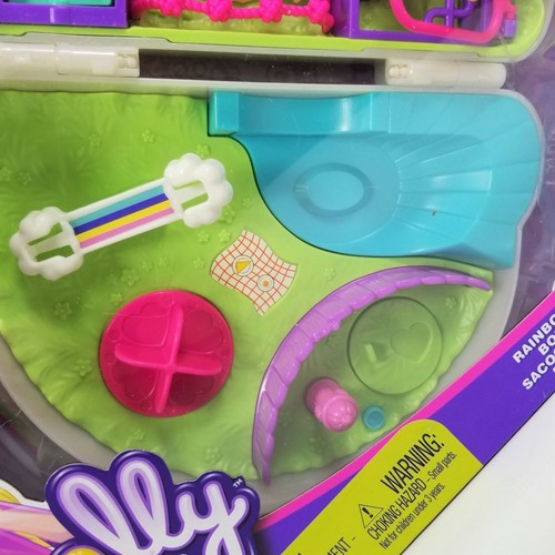 Polly Pocket Rainbow Dream Purse Compact Micro Polly & Shani NEW - Picture 8 of 11