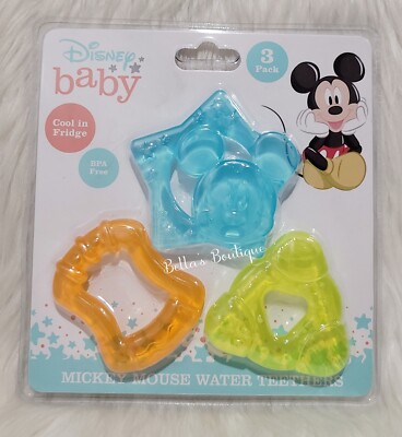 PACK DISNEY BABY MICKEY MOUSE WATER FILLED TEETHER TOYS BPA
