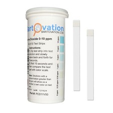 Chlorine Dioxide Single Factor Test Strips, 0-10 ppm [Vial of 50 Strips]