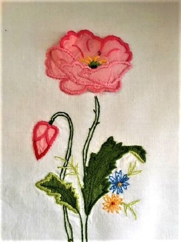Vtg. Placemat Set/4 Madeira Applique Embroidered EXC - Picture 7 of 7
