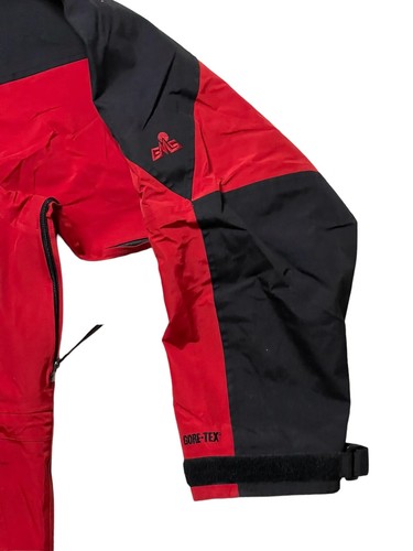 Eastern Mountain Sports EMS Men’s XL Gore-Tex Red Hooded Zip Jacket Red Black - Picture 3 of 10