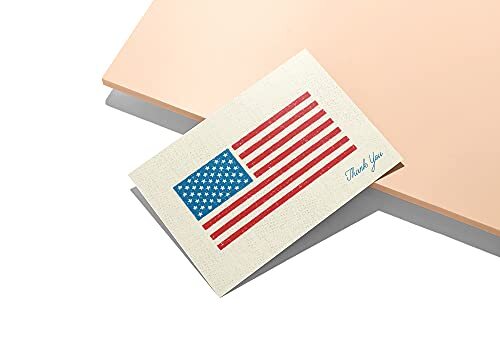 Paper - American Flag Thank You Cards - Blank 12-Count American Salute - Bild 4 von 7