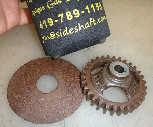 INGRANAGGIO MAGNETO con PIASTRA DI APPOGGIO per 1-1/2hp IHC M n. parte Vecchio motore a gas 9679T  - Foto 1 di 8
