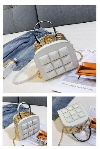 Luxury female Grey Cross leather Body bag - 第 2/9 張圖片