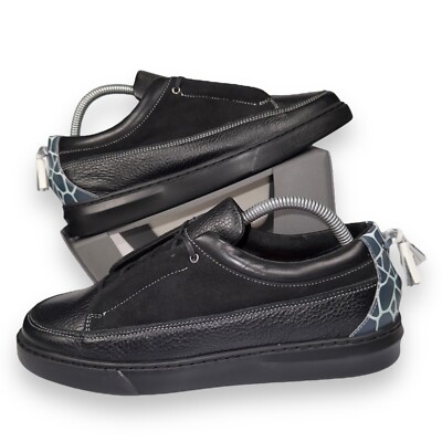 Girotti 7314 Platform Casual Fashion Sneakers Black / Grey / White Women's 9.5
