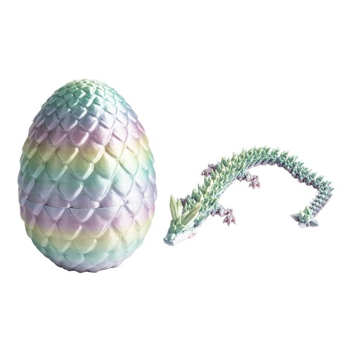 3D PriKHed Dragon in Egg Full Articulated Dragon Fidget Toys Home Office Present - Picture 16 of 18