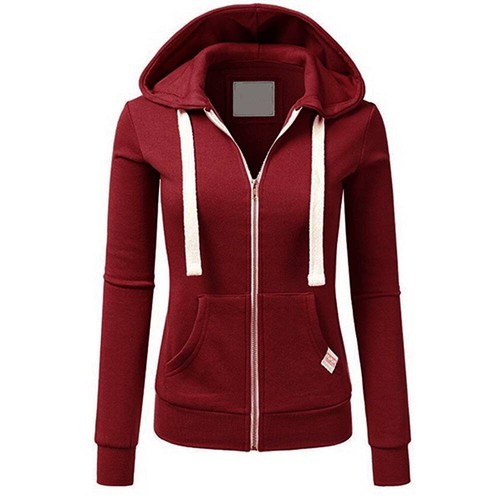 Damen Kapuzenpullover Sweatjacke Sweatshirt Hoodie Freizeit Basic Hoodie Tops - Bild 3 von 29