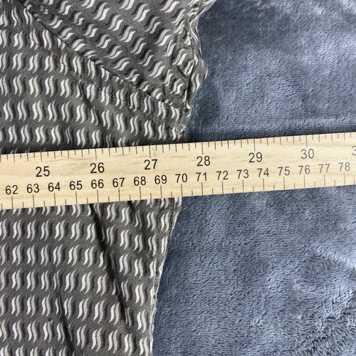 Claiborne Shirt Mens XL 90s All Over Print Button Down Dress Geometric Vintage - 第 8/12 張圖片