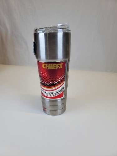 Kansas City Chiefs "PRO" 32 oz Stainless Steel Tumbler Cup Vacuum Insulated - Picture 3 of 11