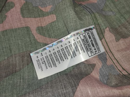 CARHARTT BATTLE PARKA CAMO LAUREL JACKET TAGS SIZE L - Picture 9 of 15