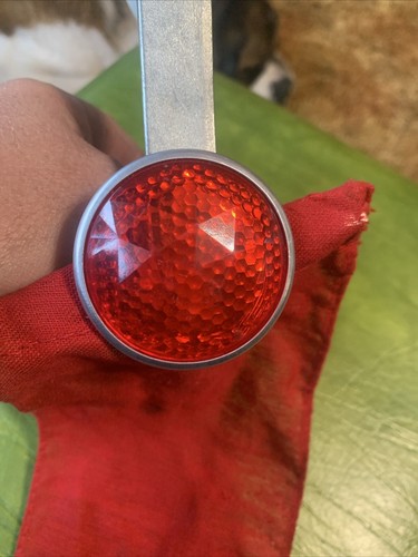 Very Unique Vintage Schwinn Seiss Light Bicycle Clamp On Flag Reflection Toledo - Picture 4 of 15