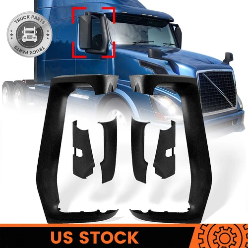 Pair Truck Mirror Arm Cover Left and Right Side For Volvo VNL 2004-2020