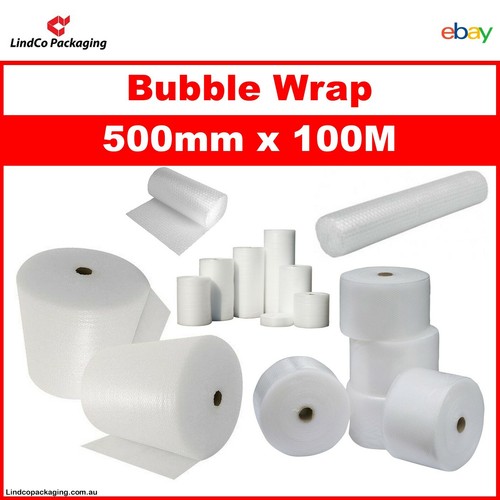 500mm x 100 Metre Roll Clear Bubble Wrap Air Cushioning Roll - Picture 3 of 5