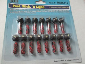 Rock Island Hobby RIH5111 Peel Stick N Light LEDs (Pack of 15)