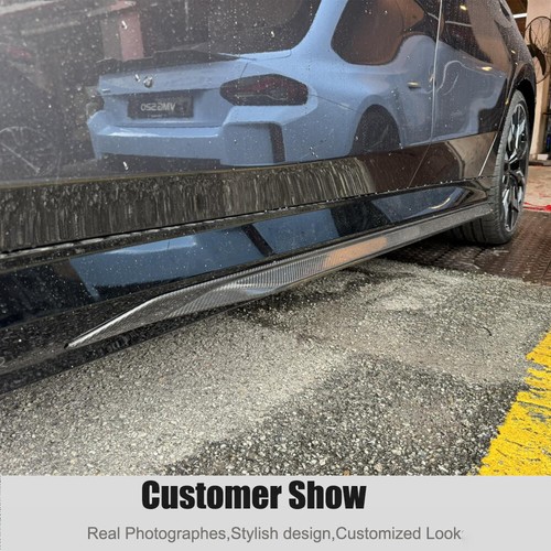 Dry Carbon Side Skirt Extension Lip For BMW 5 Series G60 G61 530i 540i I5 2024UP - Picture 4 of 13