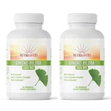Ginkgo Biloba, Mood Booster, Supports Brain Function & Mental Alertness, 120 Cap