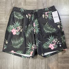 Neff x Disney Shorts Hawaiian Swim Walk Mickey Mouse Mens Medium M NWT