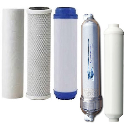 Sediment/GAC/Carbon Block 1 Alkaline Remineralizer 1 Inline Post Carbon Filter