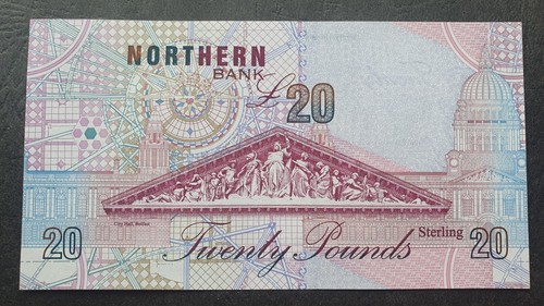 IRLANDA DEL NORTE 20 libras 1999, P-199b, UNC... 273 - Imagen 3 de 4